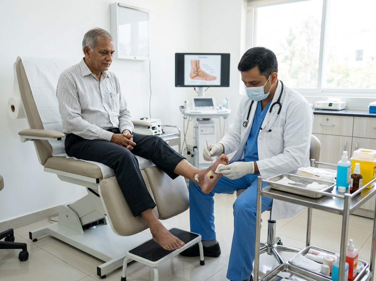Diabetic Foot Care & Ulcer Management in Perambur, Chennai